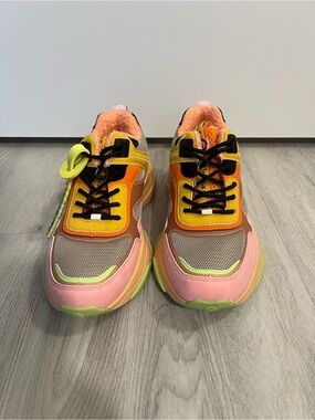 Kurt Geiger Multicolor Chunky Sneaker - Pink/Yellow/Orange